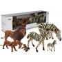 LEAN TOYS Africa Wild Animals Löwen Zebra Familie Figuren Set