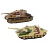 LEAN TOYS Aluminium-Panzer mit Reibungsantrieb, verschiedene Farben