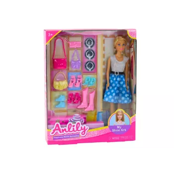 LEAN TOYS Anlily Puppen-Set Kleidung Accessoires Extras