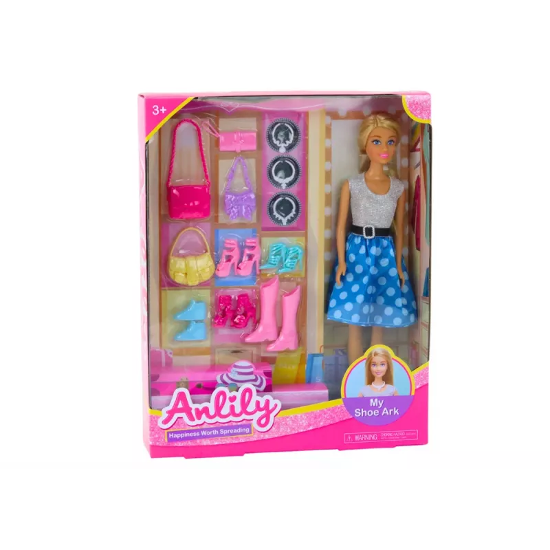 LEAN TOYS Anlily Puppen-Set Kleidung Accessoires Extras