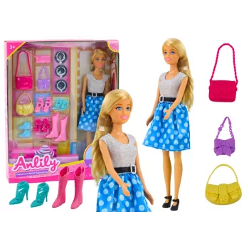 LEAN TOYS Anlily Puppen-Set Kleidung Accessoires Extras