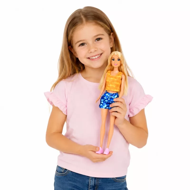 LEAN TOYS Anlily Puppen-Set mit großem Helikopter, beweglichen Rotoren und Modepuppe – Lila