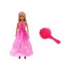 LEAN TOYS Anlily Meerjungfrau-Prinzessin-Puppe mit rosa Kleid und Bürste