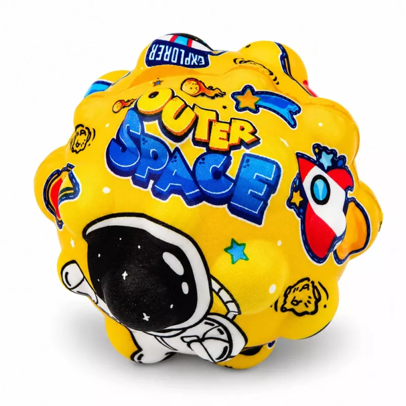 LEAN TOYS Anti-Stress-Schaumstoffball mit Noppen zum Hüpfen Kosmos 7 cm