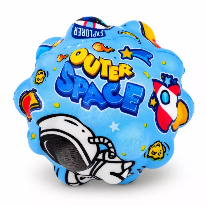 LEAN TOYS Anti-Stress-Schaumstoffball mit Noppen zum Hüpfen Kosmos 7 cm