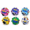 LEAN TOYS Anti-Stress-Schaumstoffball mit Noppen zum Hüpfen Kosmos 7 cm