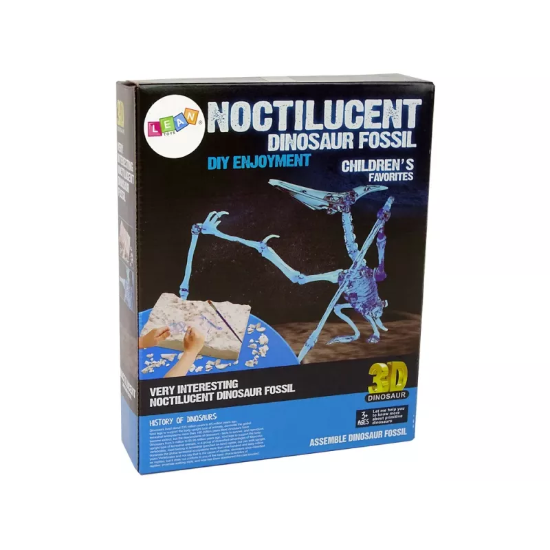 LEAN TOYS Archäologie-Ausgrabungsset Dinosaurierskelett Pteranodon 3D-Hologramm