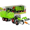 LEAN TOYS Montage-Traktor mit offenem Anhänger 43 cm