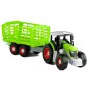 LEAN TOYS Montage-Traktor mit offenem Anhänger 43 cm