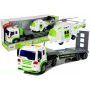 LEAN TOYS Auto Transporter auf Batterien 1:16 mit Helikopter