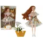 LEAN TOYS Babypuppe Emily Autumn Rote Haare Blumen
