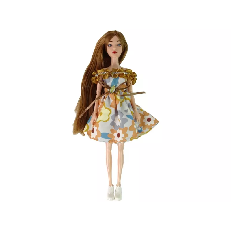 LEAN TOYS Babypuppe Emily Autumn mit roten Haaren und Hut