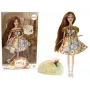 LEAN TOYS Babypuppe Emily Autumn mit roten Haaren und Hut