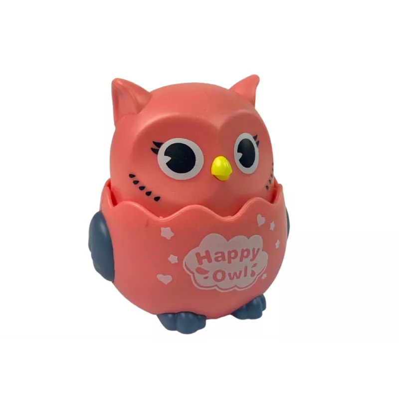 LEAN TOYS Baby Sensorische Eule Pink
