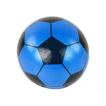 LEAN TOYS Ball Blau Schwarz Gummi Groß 23 cm Leicht