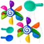LEAN TOYS Badeset Wasserwindmühle mit Saugnäpfen und zwei Wasserschaufeln