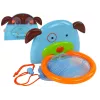 LEAN TOYS Badespielzeug Mini Basketball Hund Gummifisch