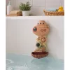 LEAN TOYS Badespielzeug-Set: Schiff, Meerestiere, Wasserfall, Saugnäpfe
