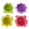 LEAN TOYS Badespielzeug-Set: Schiff, Meerestiere, Wasserfall, Saugnäpfe