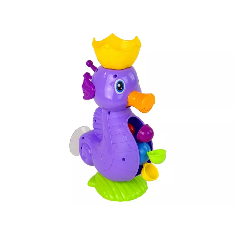 LEAN TOYS Badespielzeug Seepferdchen Wasserfall-Dusche