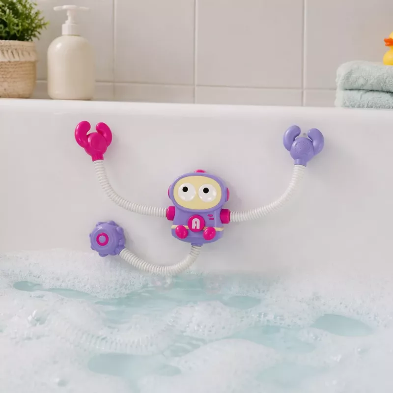 LEAN TOYS Badespielzeug Astronautendusche mit Wasserzirkulation und Saugnäpfen