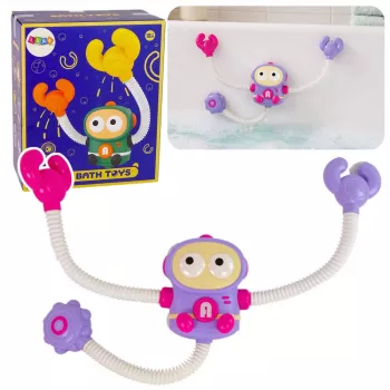LEAN TOYS Badespielzeug Astronautendusche mit Wasserzirkulation und Saugnäpfen