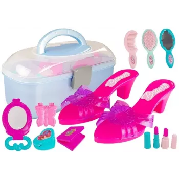 LEAN TOYS Beauty Set im Koffer mit High Heels und Halskette
