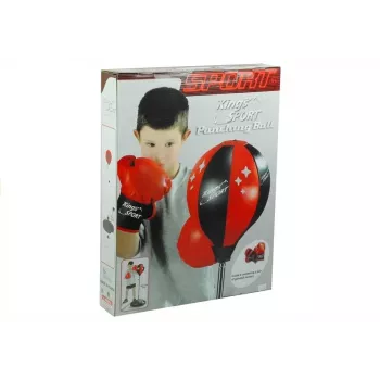 LEAN TOYS Big Boxer Set für Kinder + Handschuhe Birnenständer