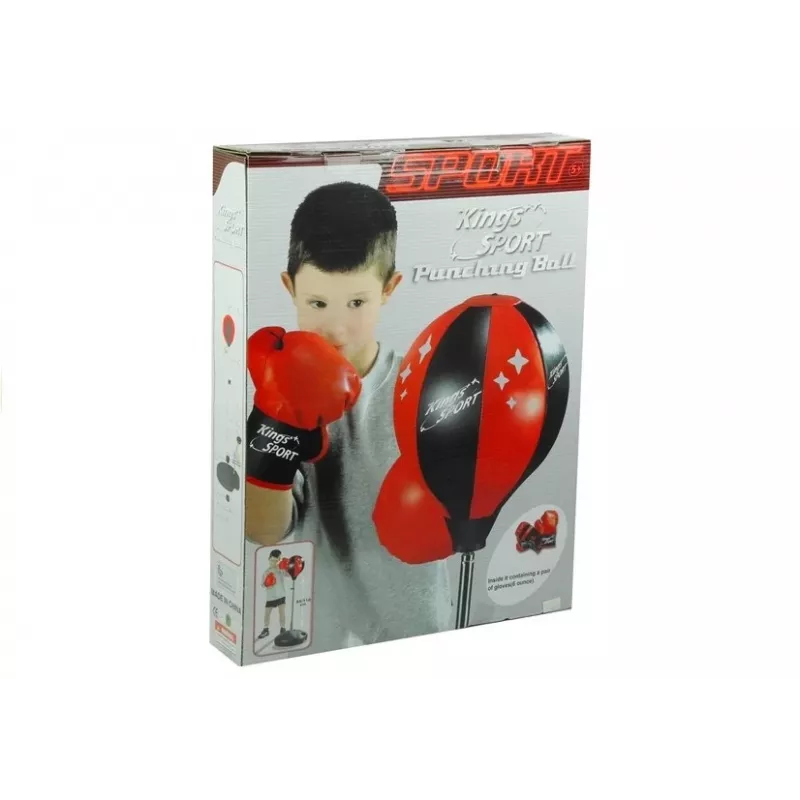 LEAN TOYS Big Boxer Set für Kinder + Handschuhe Birnenständer