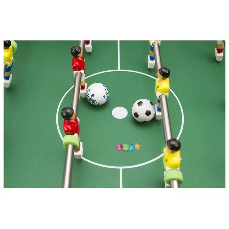 LEAN TOYS Big Football Table 70 cm Soccer Sport - Tischfußballspiel mit 22 Spielern