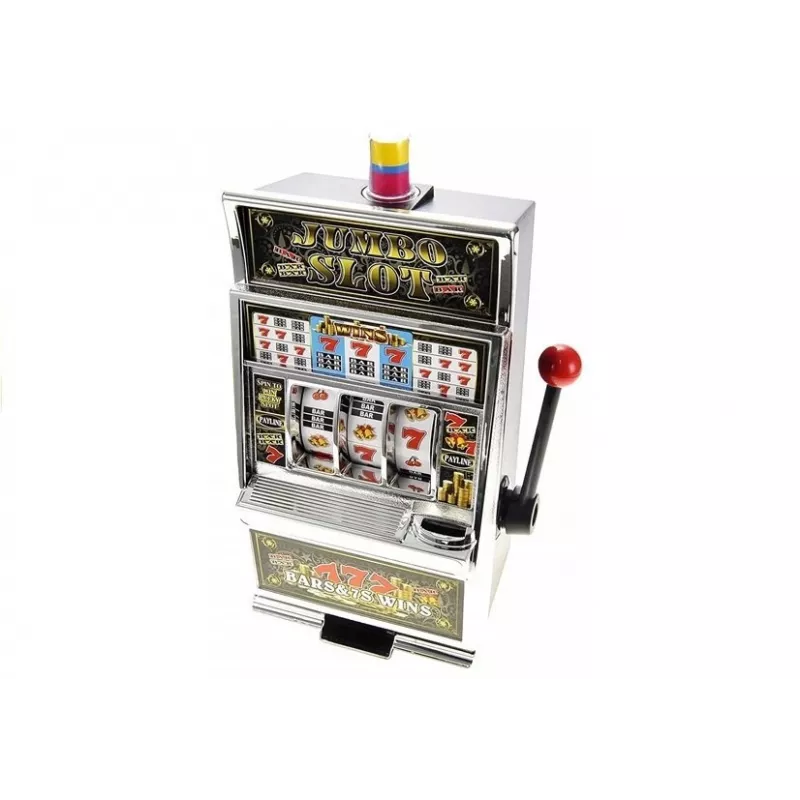 LEAN TOYS Big Slot Machine Casino mit Sounds Geldsparbüchse