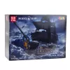 LEAN TOYS Black Pearl Piratenschiff Bauklötze-Set (5266 Teile)