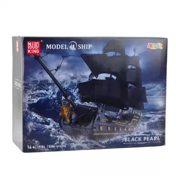 LEAN TOYS Black Pearl Piratenschiff Bauklötze-Set (5266 Teile)