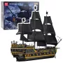 LEAN TOYS Black Pearl Piratenschiff Bauklötze-Set (5266 Teile)