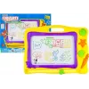 LEAN TOYS Tafel mit Stempeln und buntem Hintergrund