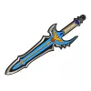 LEAN TOYS Blue Warrior Schwert-Schild-Set aus EVA-Schaum