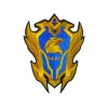 LEAN TOYS Blue Warrior Schwert-Schild-Set aus EVA-Schaum