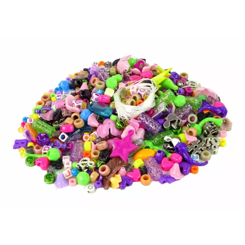 LEAN TOYS Armband-Herstellungsset Perlen Anhänger Einhorn-Schmuck