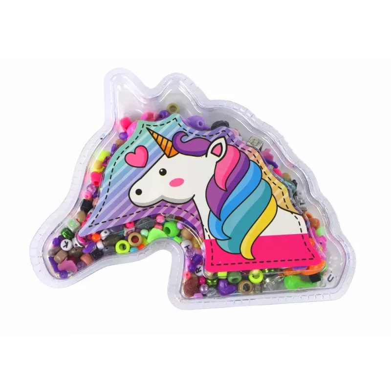 LEAN TOYS Armband-Herstellungsset Perlen Anhänger Einhorn-Schmuck