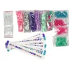 LEAN TOYS Armband-Herstellungsset mit bunten Perlen und Aufbewahrungsbox