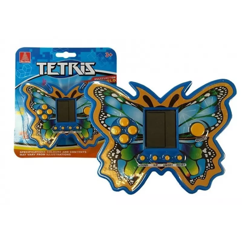 LEAN TOYS Brick Game Tetris Butterfly Blue