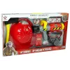 LEAN TOYS Brigade Set Feuerlöscher Wassermaske Helm Rot