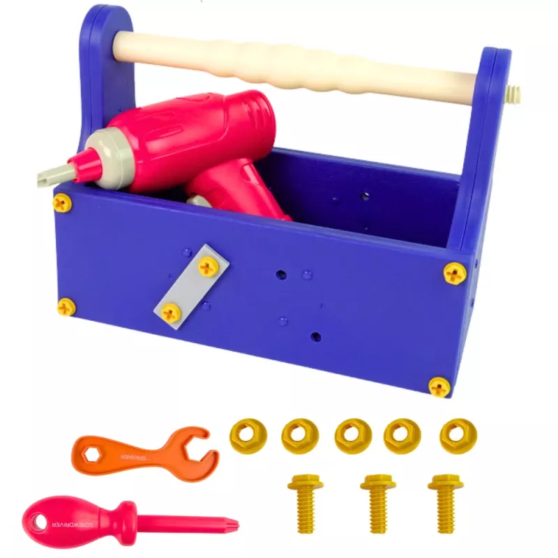 LEAN TOYS Bauklötze in einer Box DIY Bausatz mit Schraubendreher