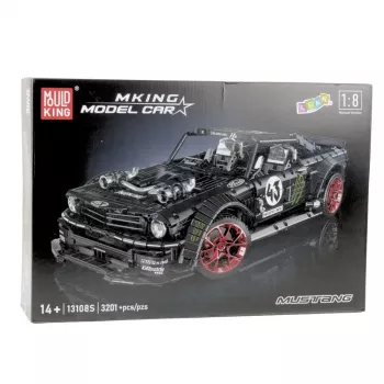 LEAN TOYS Bausteine Sportwagen Mustang Hoonicorn V2 Set - 3201 Teile, Maßstab 1:8, ABS-Kunststoff