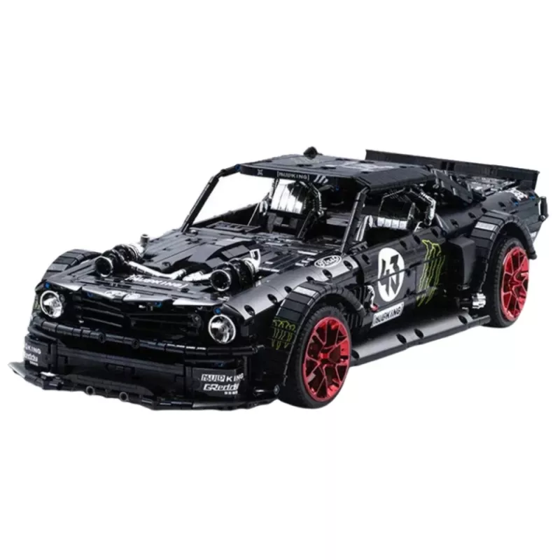 LEAN TOYS Bausteine Sportwagen Mustang Hoonicorn V2 Set - 3201 Teile, Maßstab 1:8, ABS-Kunststoff