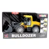 LEAN TOYS Bulldozer Bagger mit Lichtern, Geräuschen und beweglichem Schaufel – Gelb