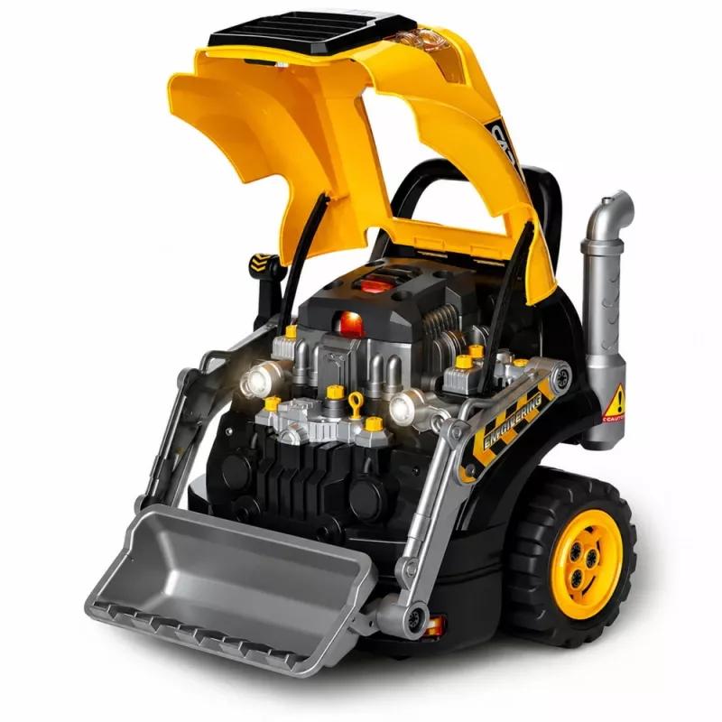 LEAN TOYS Bulldozer Excavator Take Apart Toy - Little Handyman with Lights, Sounds and Steam Effect (3+ Jahre)