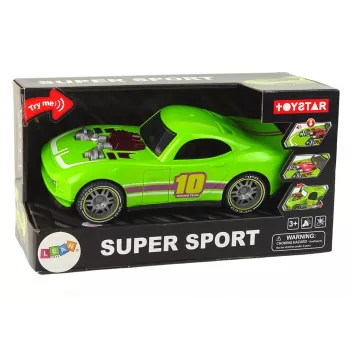 LEAN TOYS Auto 1:14 Grün Sport Sound Licht Fahrzeug