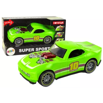 LEAN TOYS Auto 1:14 Grün Sport Sound Licht Fahrzeug