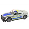 LEAN TOYS Car Police 1:14 Lights Sounds Silver